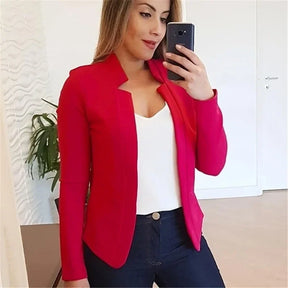 Blazer Feminino Primavera Manga Longa Slim OL Casual Arasco