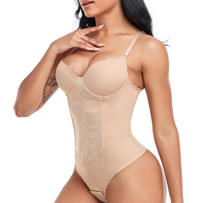 Body Modelador Suit Modern Shape Slim com Bojo e Tanga Fio